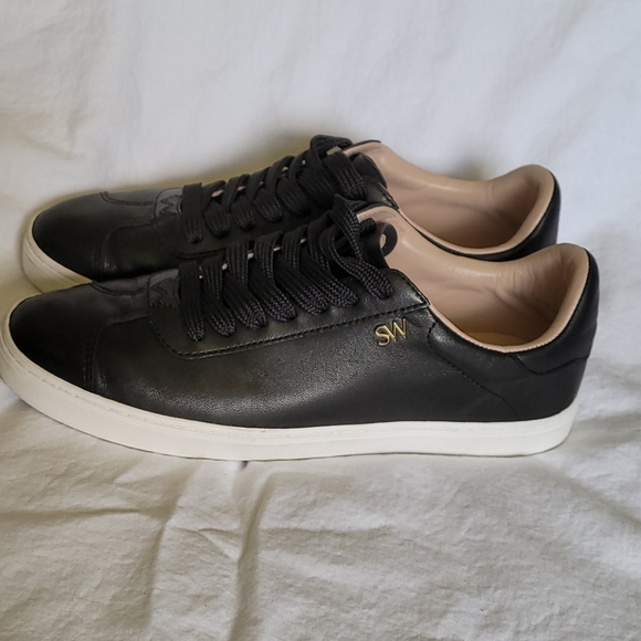 Stuart Weitzman Cristy Leather Sneaker - Picture 3 of 7